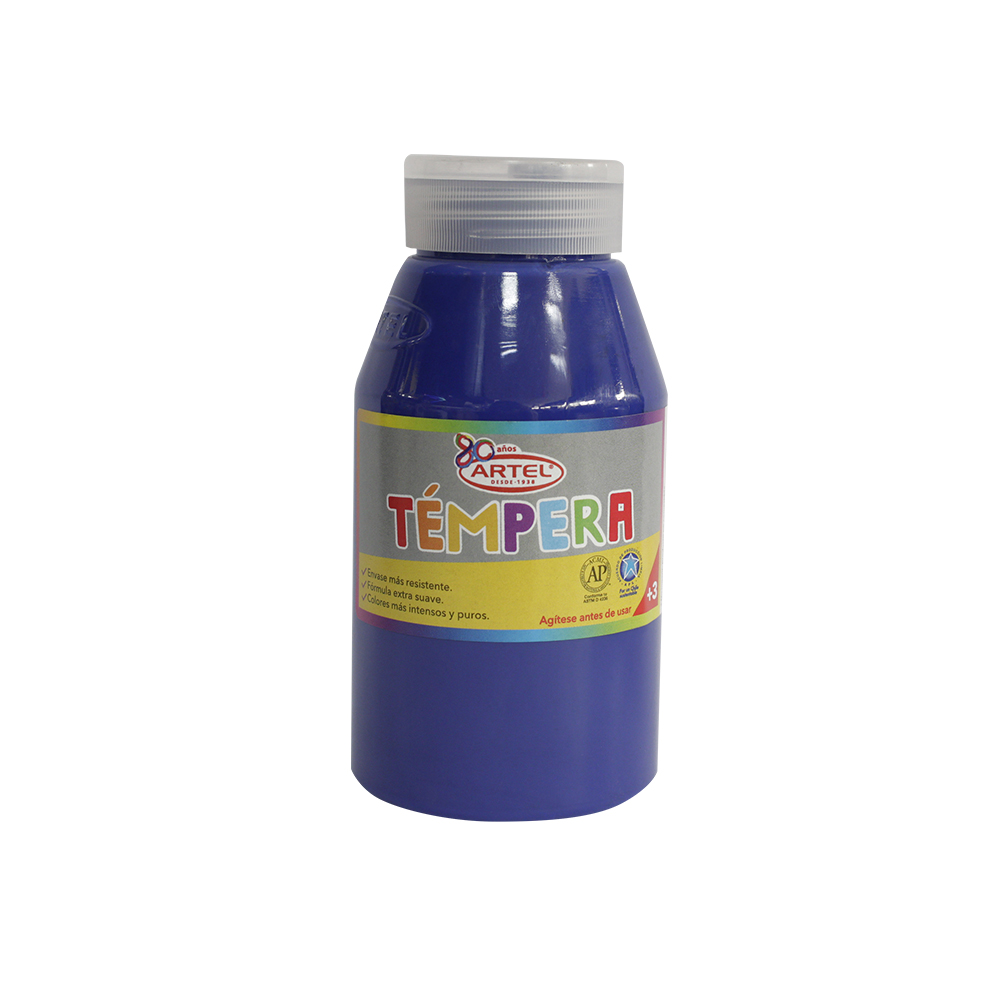 Frasco Témpera 250ml. COLOR AZUL Artel