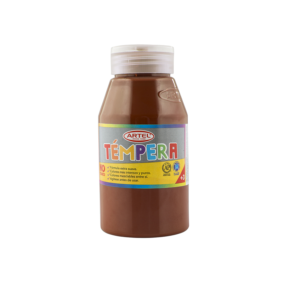 Frasco Témpera 250ml. COLOR SIENA CAFÉ Artel