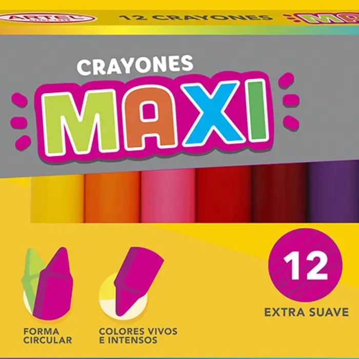 Crayon Maxi Artel 12 colores jumbo