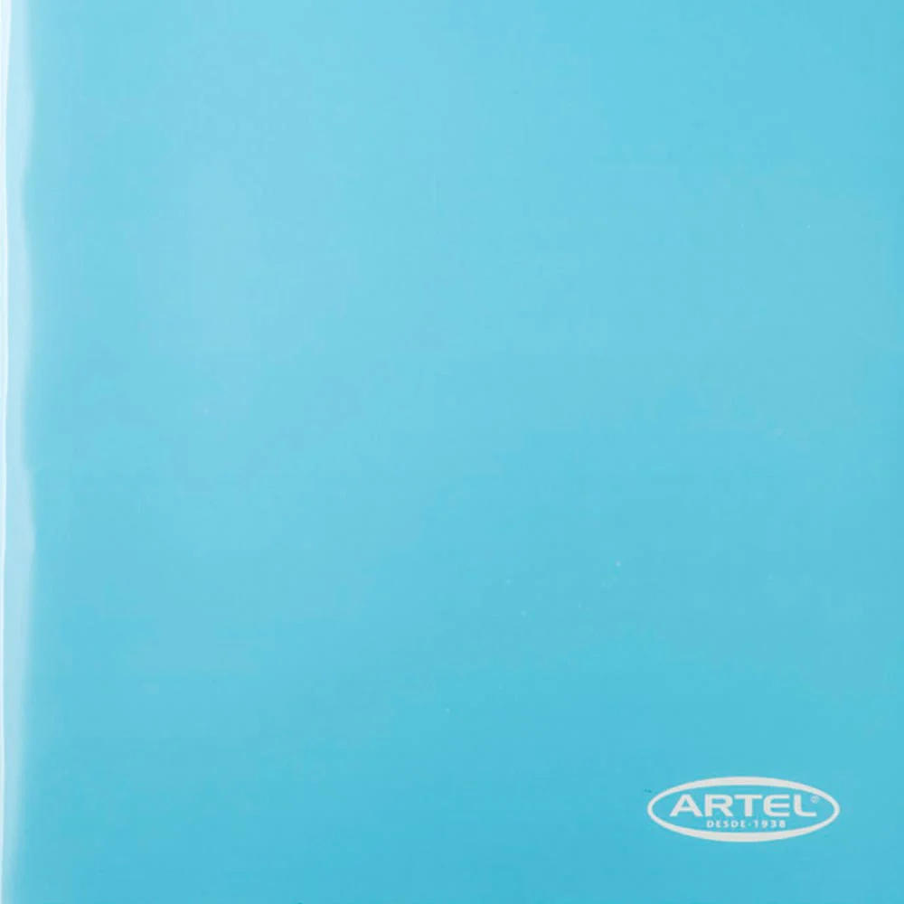 Carpeta Artel con Gusano CELESTE