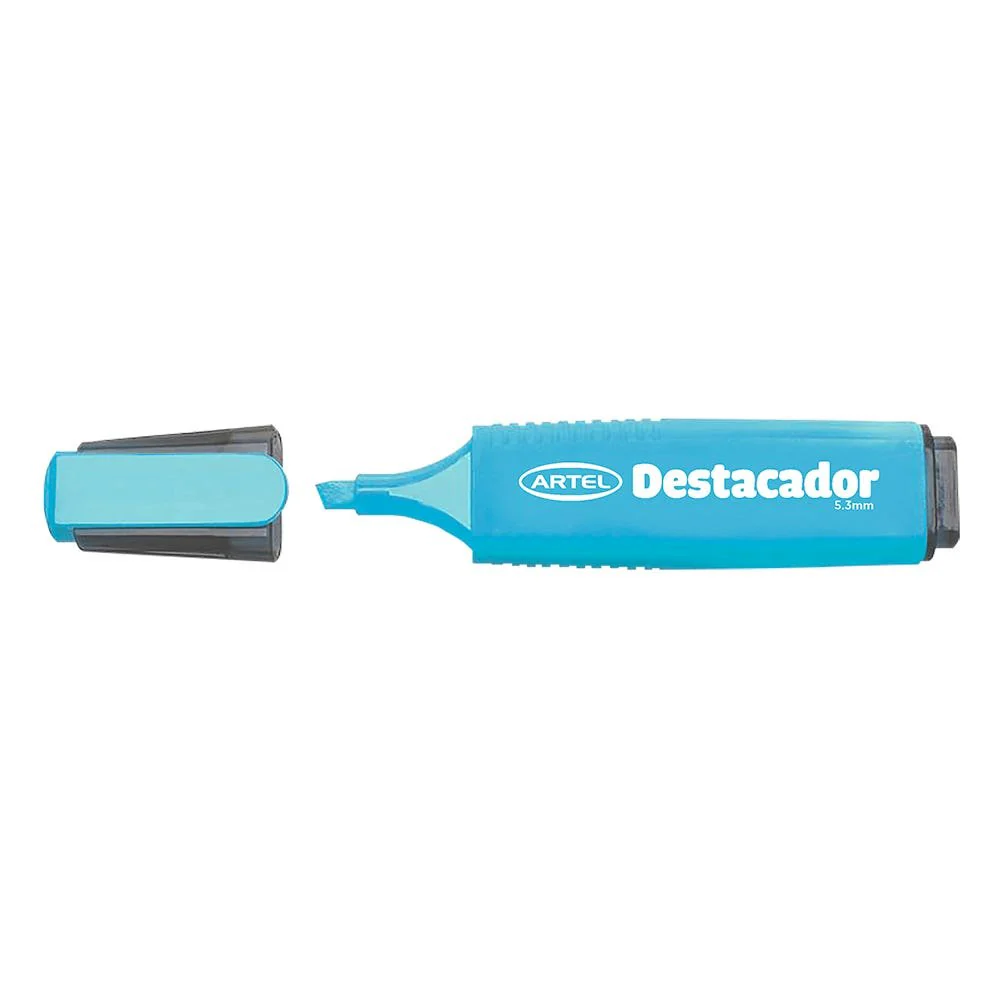 Destacador Artel Celeste biselado 5,3mm