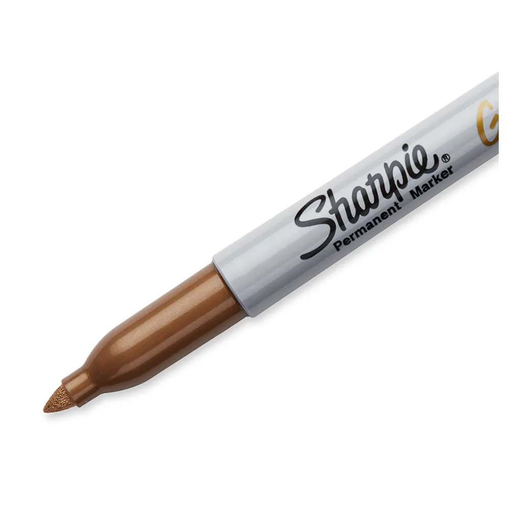 Marcador permanente Sharpie punta fina oro - imagen 2