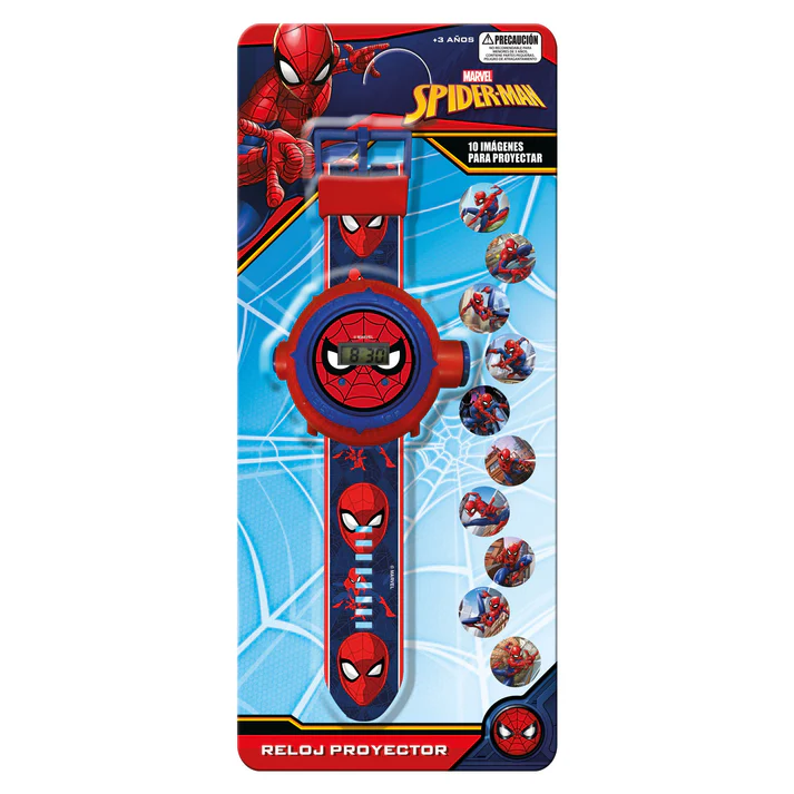RELOJ PROYECTOR SPIDERMAN MARVEL